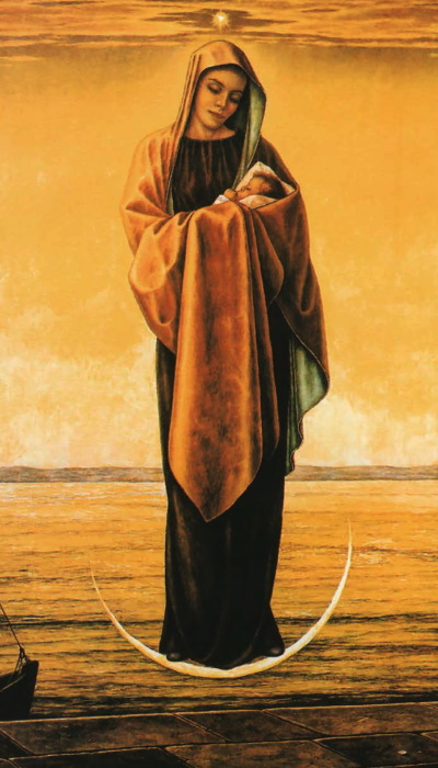 Madonna über dem Frischen Haff